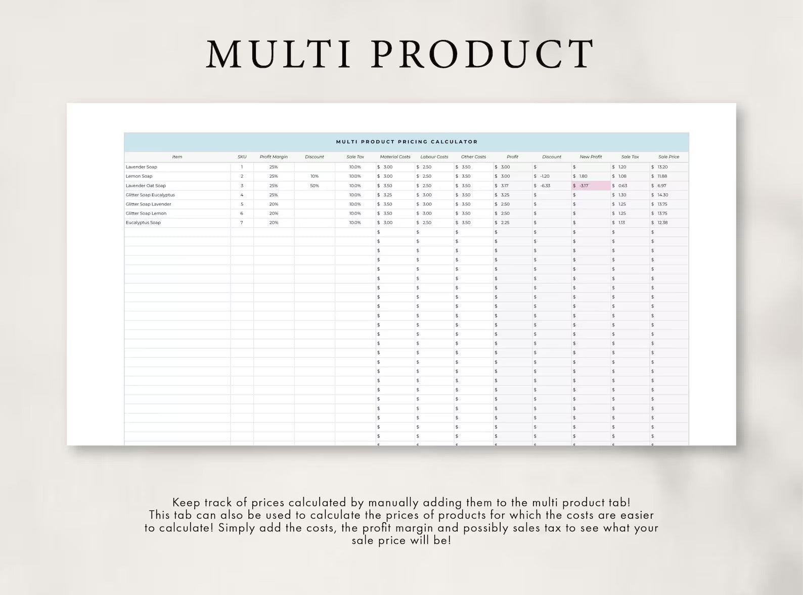 Product Pricing Calculator