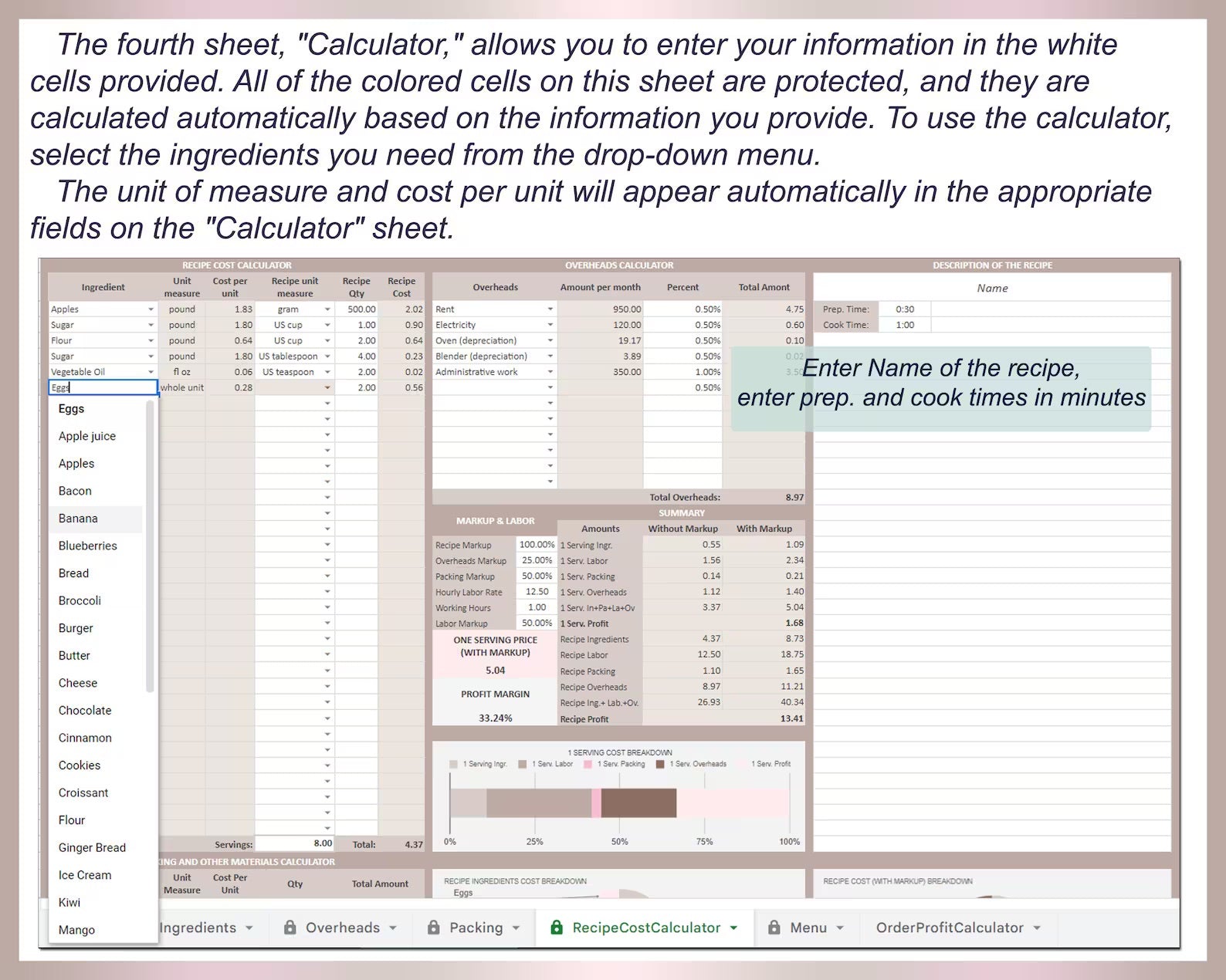 Recipe Cost Calculator