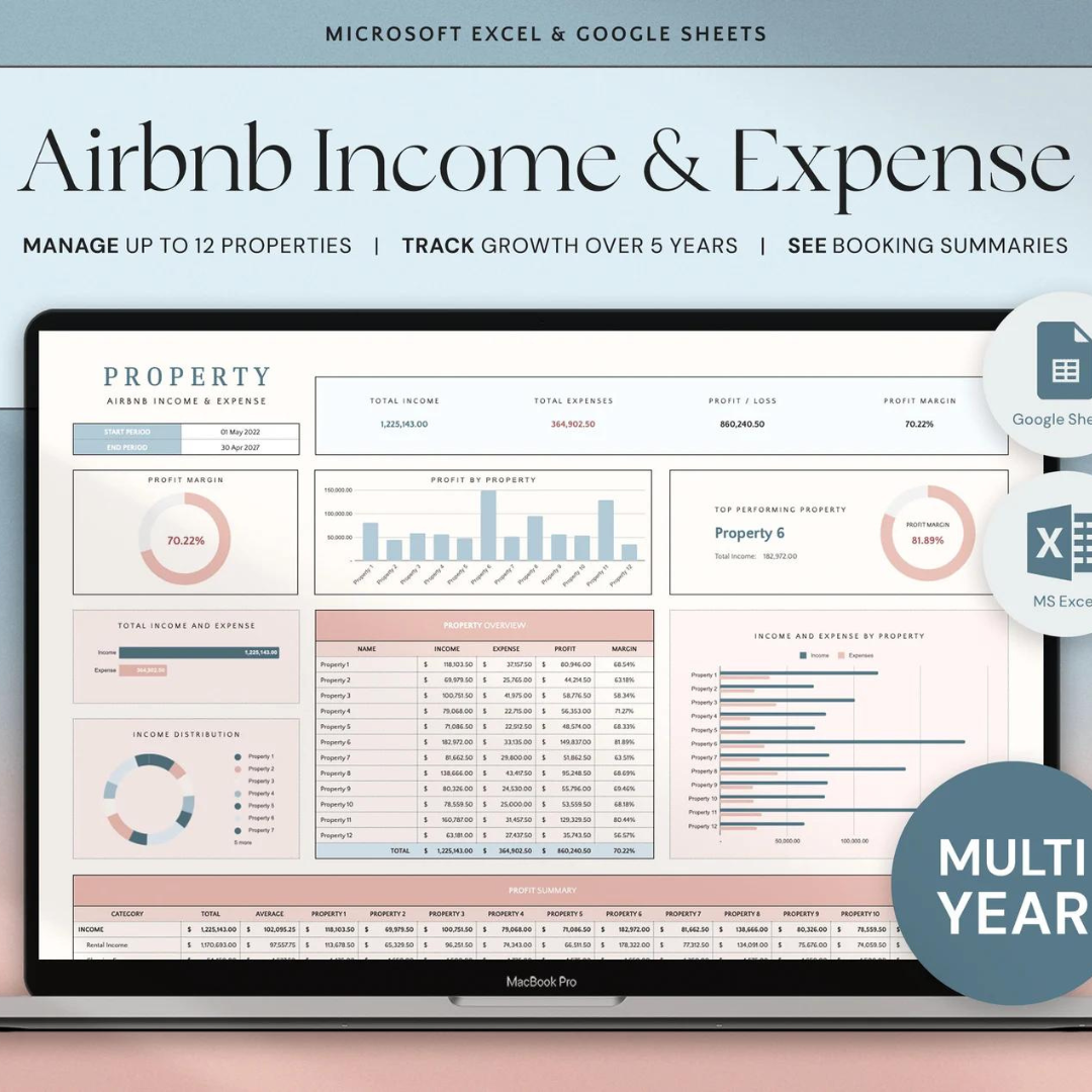 Airbnb Income &amp; Expense Tracker