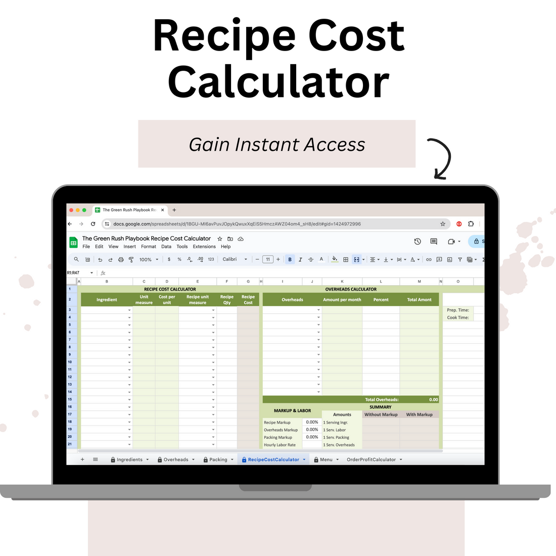 Recipe Cost Calculator