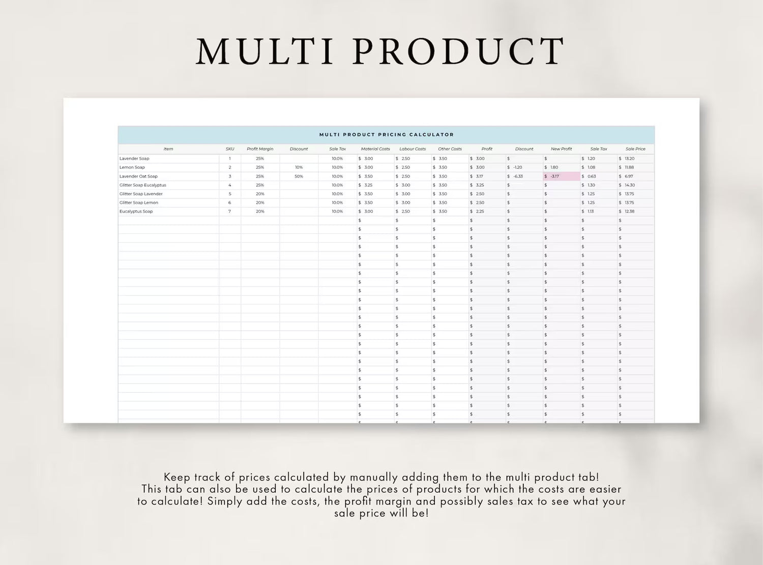 Product Pricing Calculator